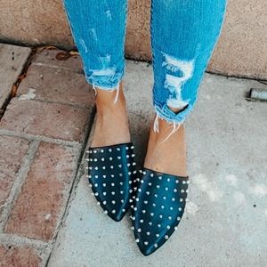 Edgy Flat Mules